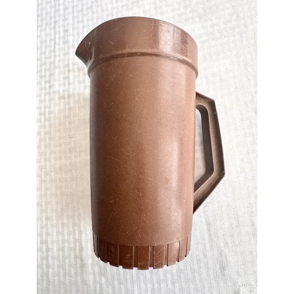 Vintage Tupperware Rubbermaid Pitcher Lot‎ Teal Blue Brown Retro Kitchenware 3pc